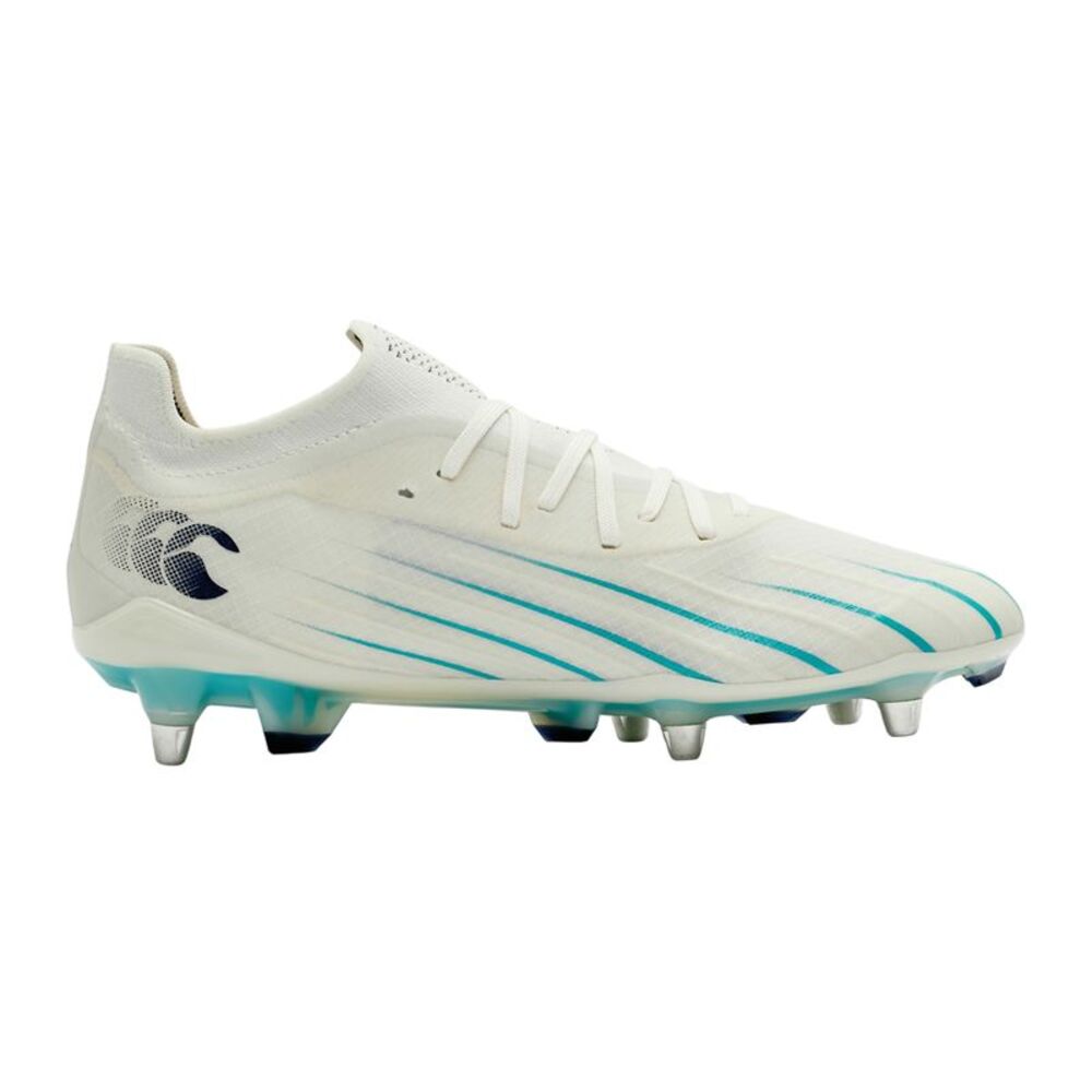 Canterbury Unisex Adult Speed Falcon 2.0 Elite Soft Ground Rugby Boots / White/G